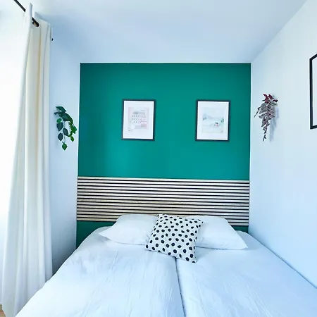 Be-4d - Joli 3 Pieces Equipe Pour 1-4 Pers Au 4eme Etage Au Centre De Lejlighed Mulhouse