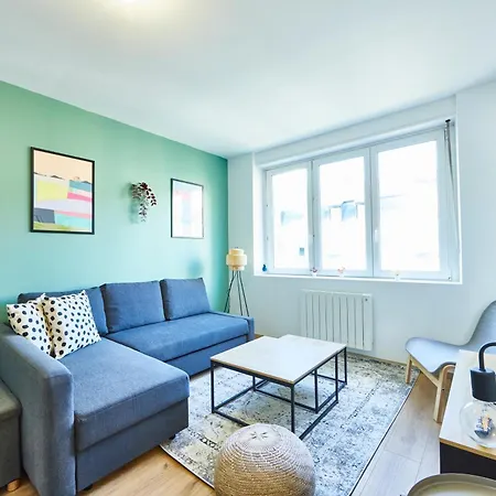 Apartment Be-4d - Joli 3 Pieces Equipe Pour 1-4 Pers Au 4eme Etage Au Centre De *